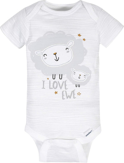Gerber Baby 8-Pack Short Sleeve Onesie Bodysuits