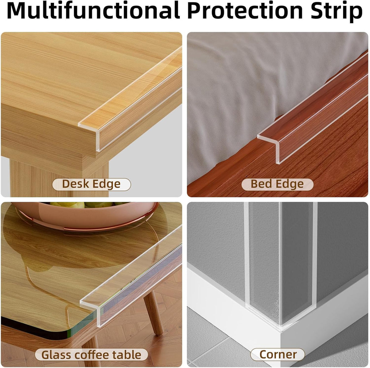 Baby Clear Edge Protector, 1.18inX9.84FT, Child Protection Desk Corner Anti-Bump Home Wrap
