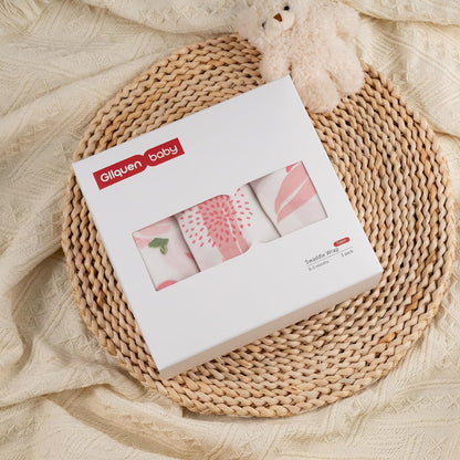 GLLQUEN BABY Baby Swaddle Sleep Sacks with Zipper - 3-Pack Newborn Swaddling Sack, Baby Swaddles