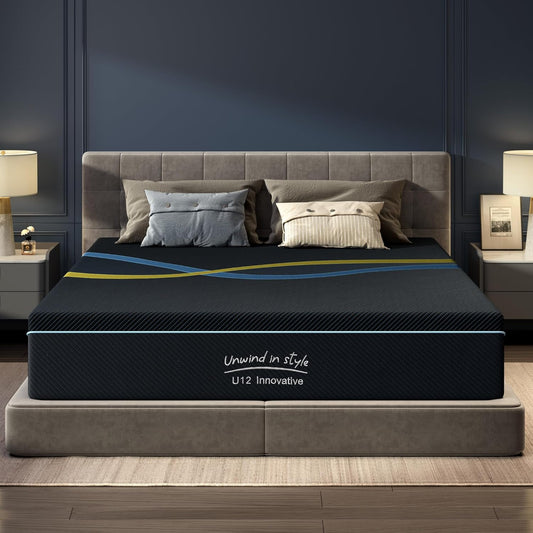 10 inch Queen Mattress Multi-Layer Memory Foam Mattress - Medium Firmness with Bamboo Charcoal &