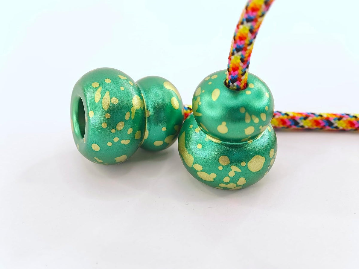 Begleri Fidget Beads - Worry Fidget Beads Spin & Bump - Made of Aluminum Alloy - for Men Women