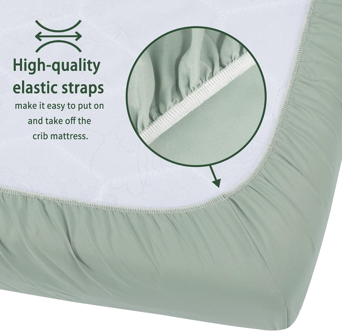 Pack and Play Sheets Fitted, 2 Pack Pack n Play Sheets for Graco Pack n Play Mattress, Unisex