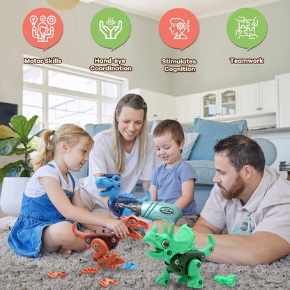 Laradola Dinosaur Toys for 3 4 5 6 7 8 Year Old Boys, Take Apart Dinosaur Toys for Kids 3-5 5-7