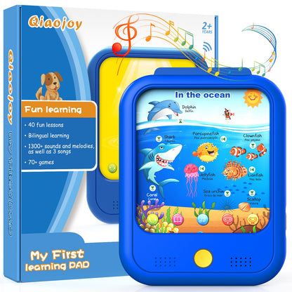 Qiaojoy Kids Learning Tablet Educational Learning Pad for Toddlers 2-5