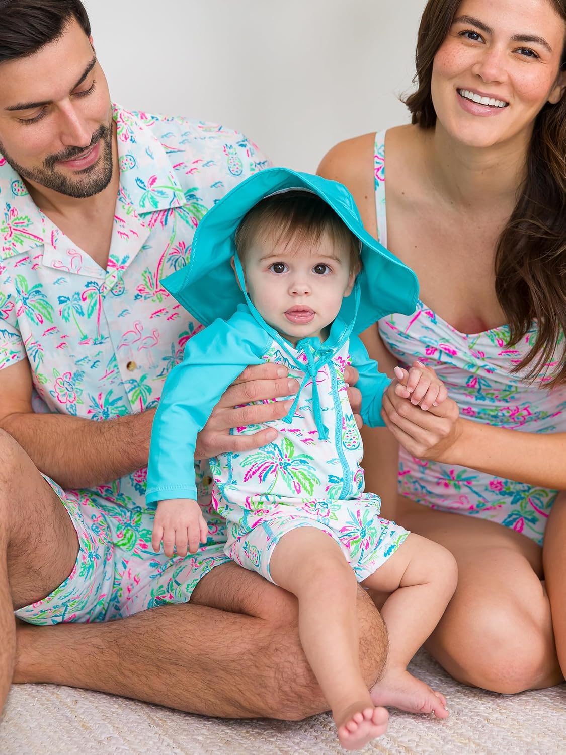 RUGGEDBUTTS Baby/Toddler Boy Swimsuit, One Piece Zipper Rash Guard Sunsuit with UPF 50+ Sun