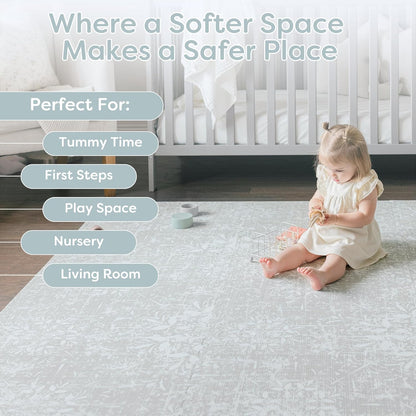 Baby Play Mats for Floor - Eden (4x6ft) - Premium EVA Foam Play Mat for Babies & Toddlers - Perfect