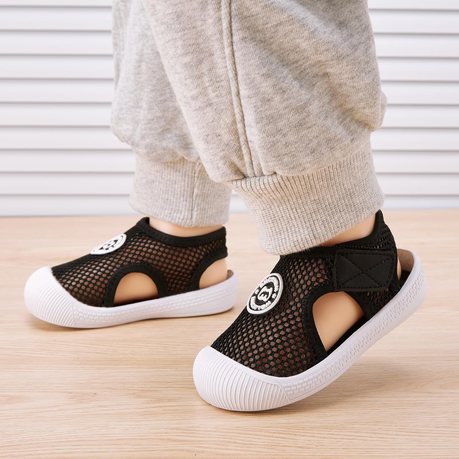 BMCiTYBM Baby Boy Girl Closed Toe Summer Sandals Lightweight Shoes Infant Non-Slip First Walking