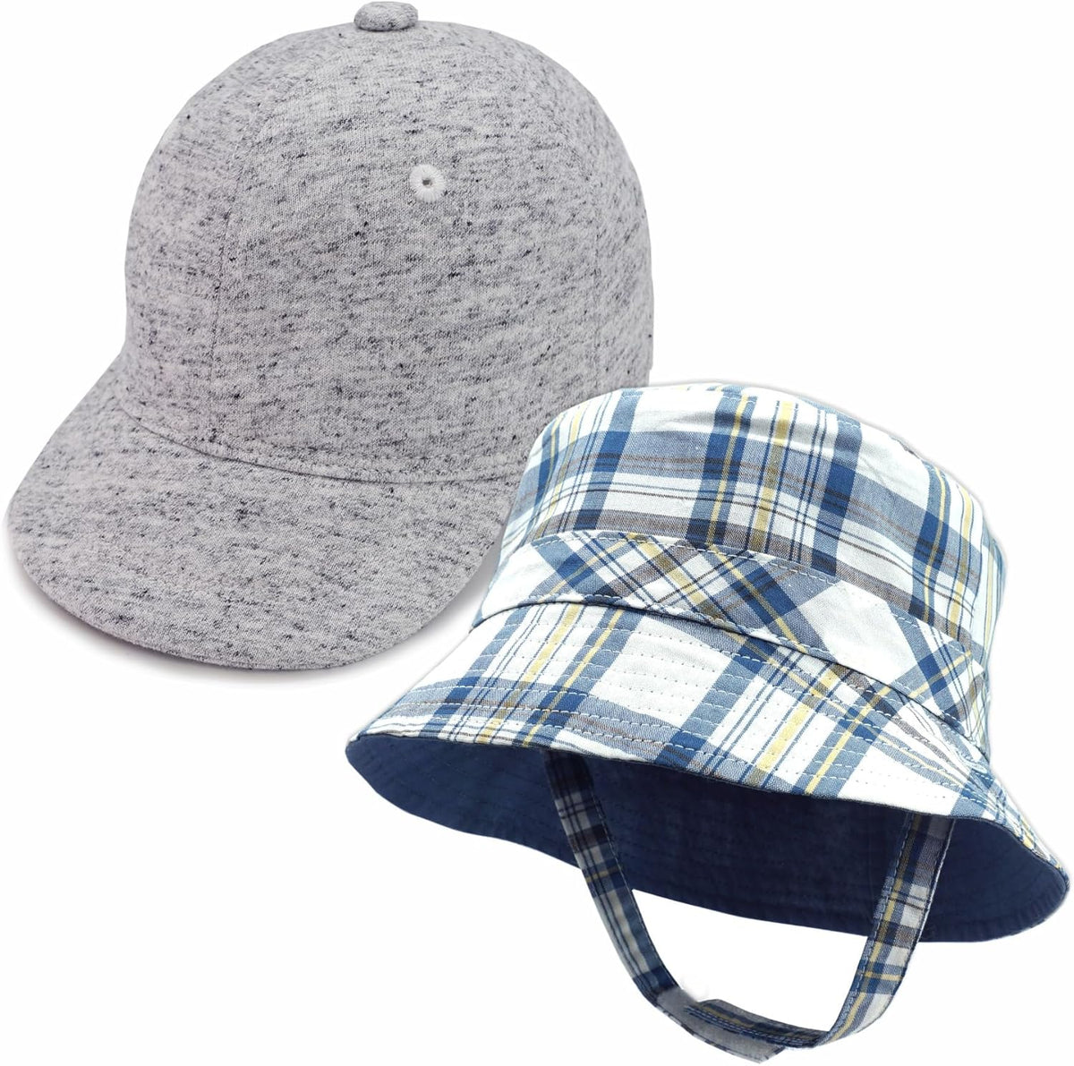 Keepersheep Baby Baseball Cap Infant Sun Hat, Cotton Knit with Soft Brim, Adjustable Soft Newborn
