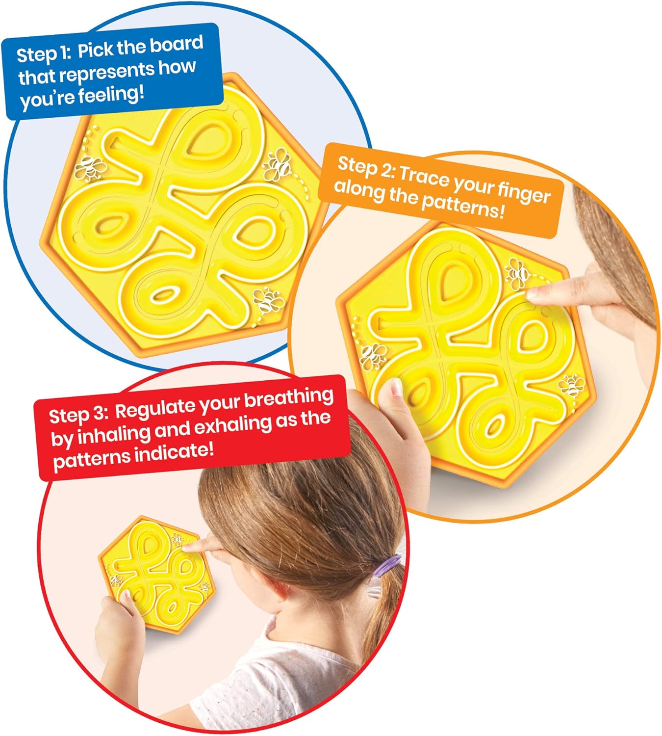 hand2mind Mindful Maze Garden Pack, Tactile Sensory Toys for Toddlers, Anxiety Relief Items, Calm