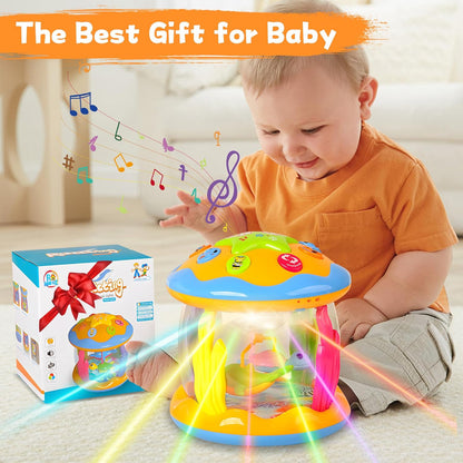 Baby Toys 6 to 12 Months - Musical Rotating Light Up Infant Toys, Early Learning Toys Baby Crawling