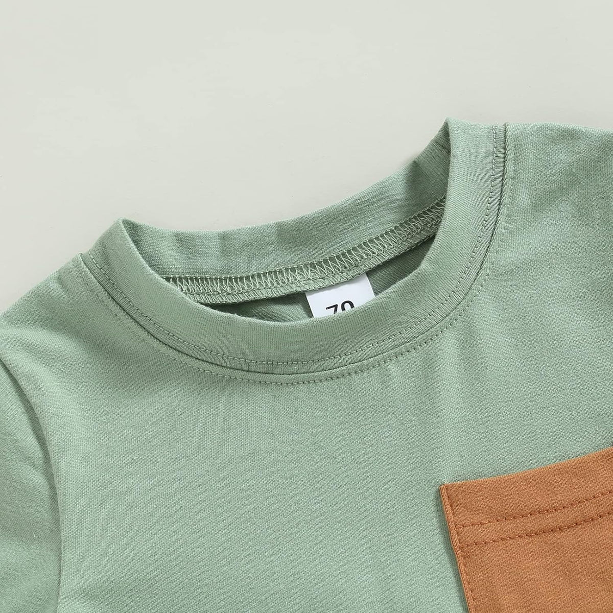 fhutpw Baby Toddler Boy Clothes Summer Outfits 6 12 18 24 Months Patchwork Short Sleeve T Shirt &