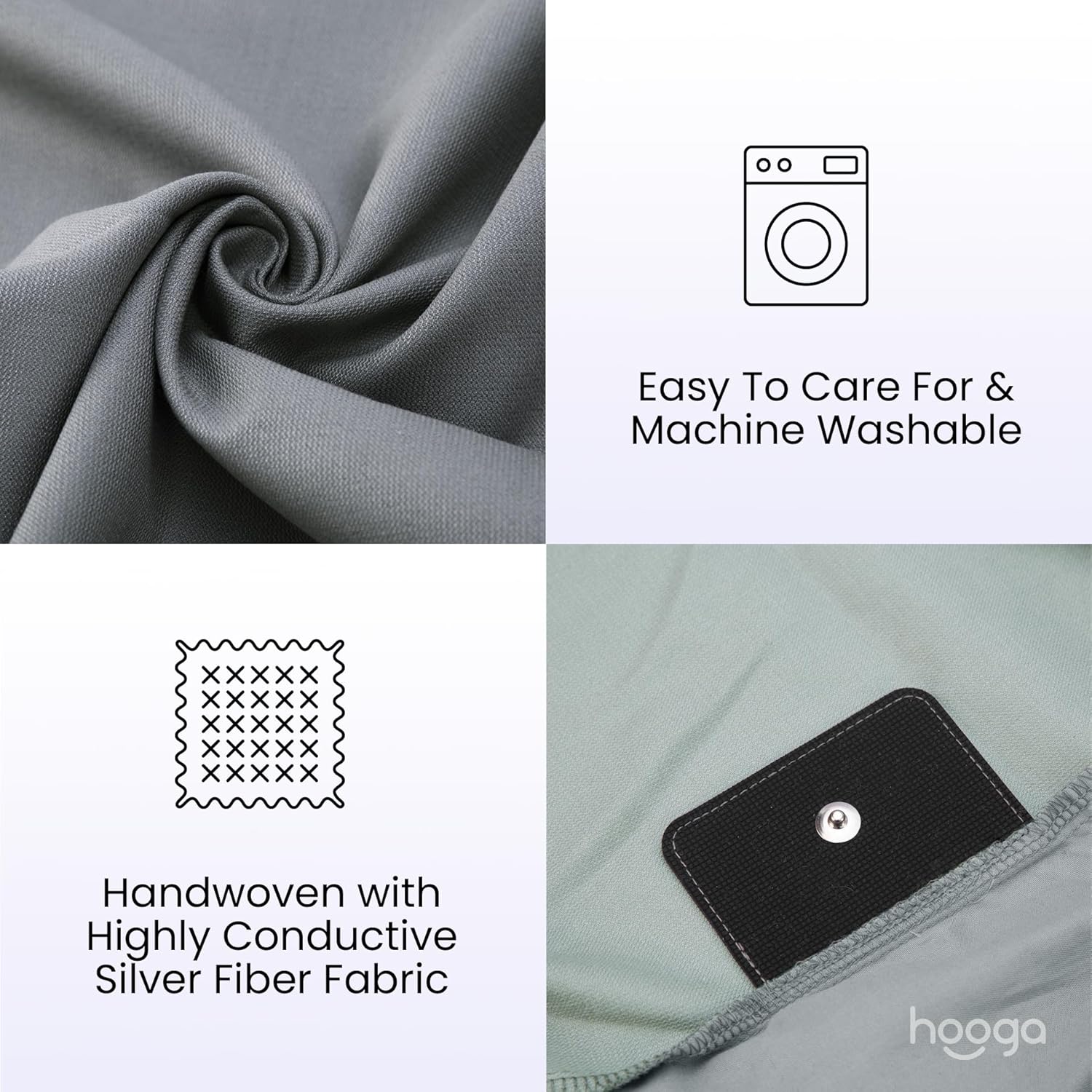 Grounding Sheets, Queen Size, 94% Organic Cotton, 6% Conductive Silver, Fitted, 60"x80"x15", Gray