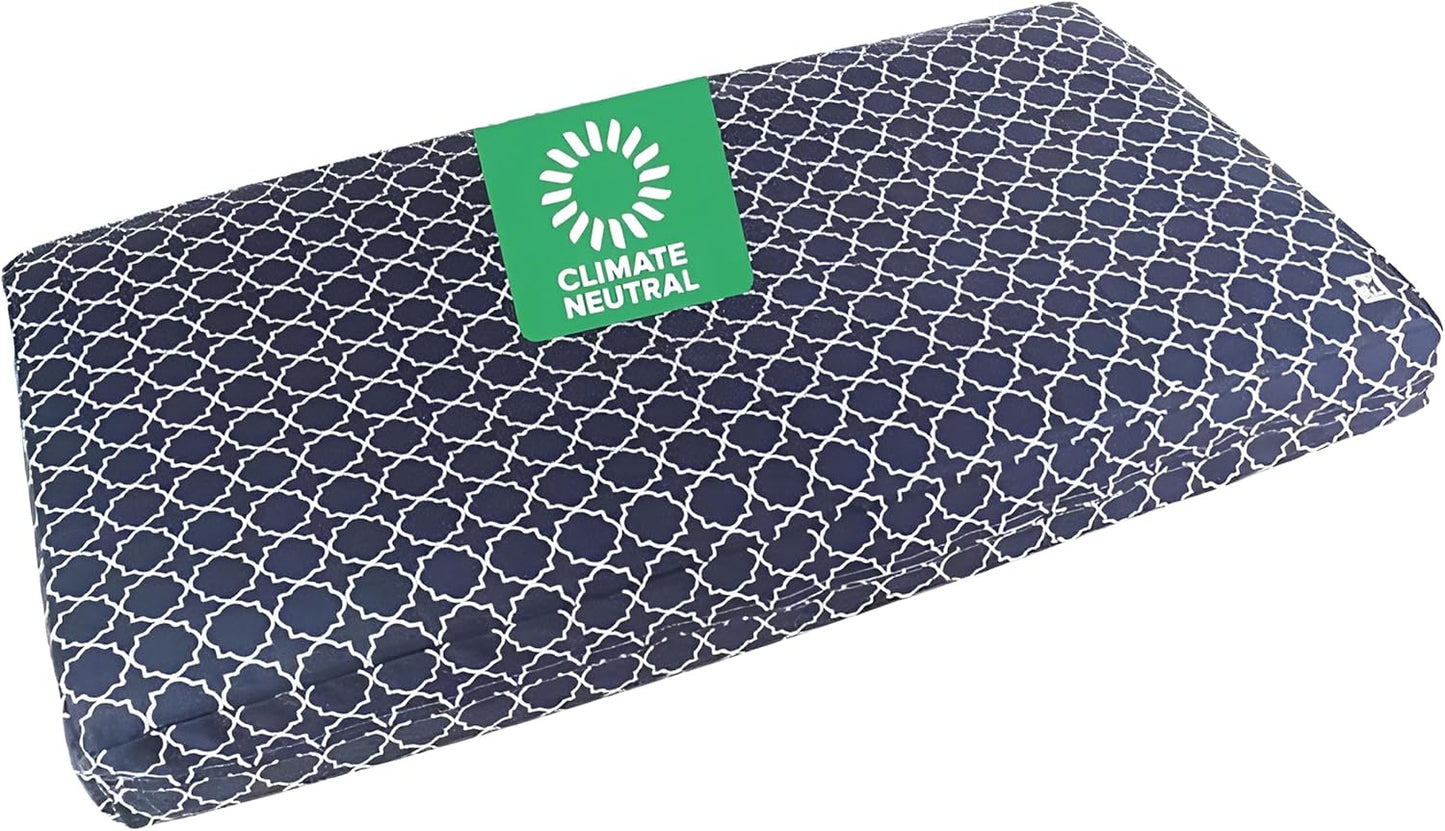 Molly Mutt Large Crib Mattress Cover - Romeo & Juliet Print - Measures 27”x52”x5”- 100% Cotton