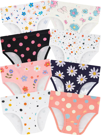 Girls' Underwear,Soft Cotton Tagless Panties for Toddlers' & Little Kids' Comfort,Breathable