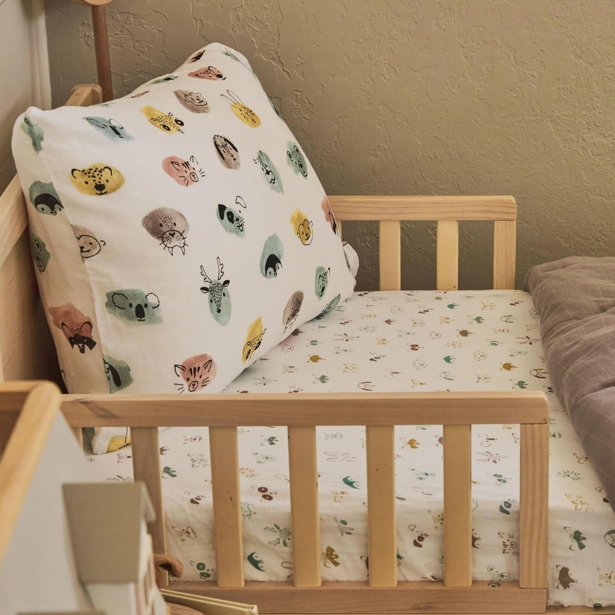 Little Unicorn Standard Pillowcase 2 Pack | Super Soft & Breathable Muslin Fabric | Snug Envelope