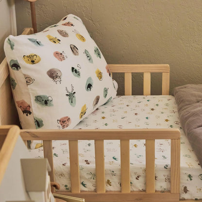 Little Unicorn Standard Pillowcase 2 Pack | Super Soft & Breathable Muslin Fabric | Snug Envelope