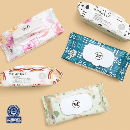 The Honest Company Clean Conscious Multi-Use Wipes | Hypoallergenic + Unscented for Sensitive Skin
