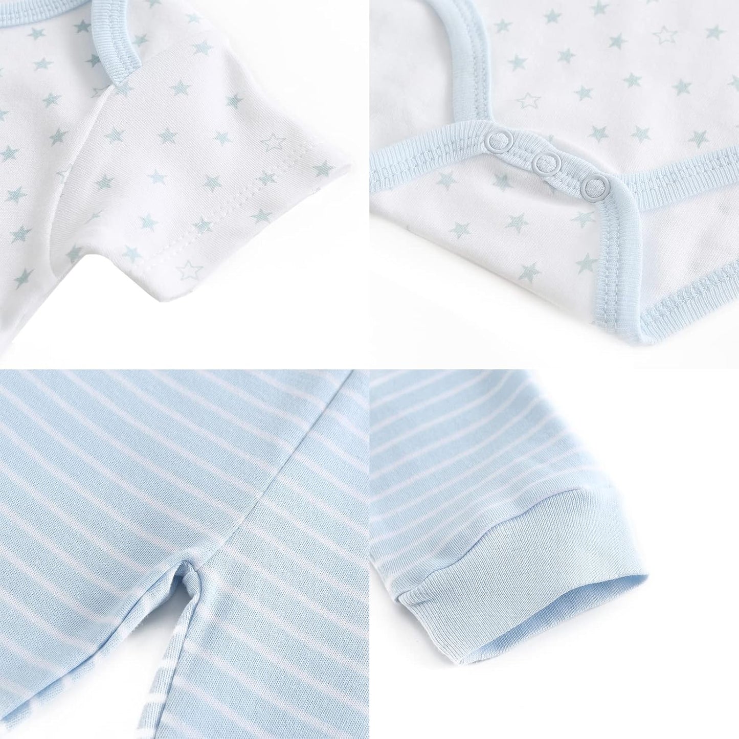 Newborn Layette Gift Set Bodysuits Pants for Baby Girl and Boy 24 Piece 100% Cotton Essentials and