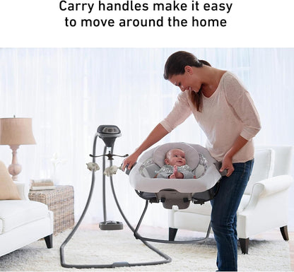 Graco DuetConnect LX Seat & Bouncer, Multi-Direction Seat, Multiple Swinging Speeds, Easily