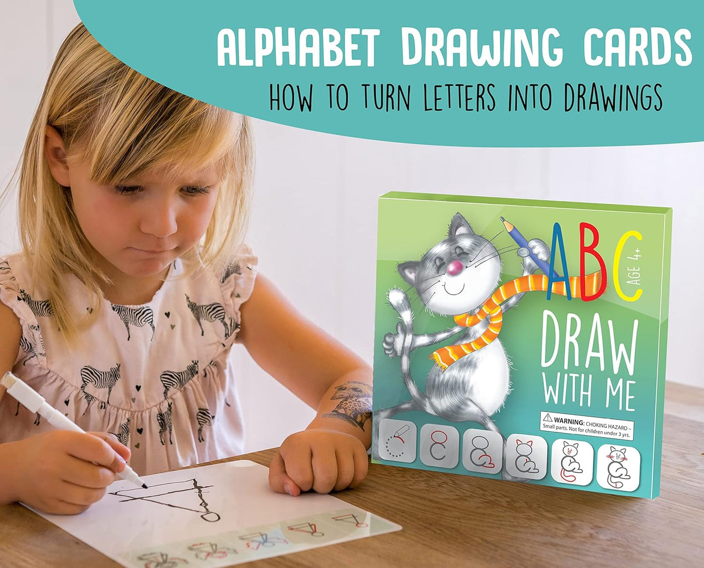 Drawing with Alphabet Learning Letters Tracing ABC Handwriting Toys Set Educational Game Birthday