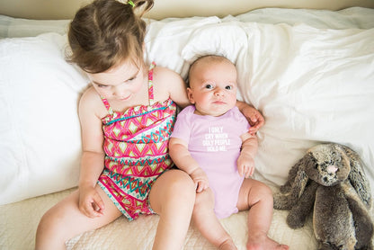 AW Fashions I Only Cry When Ugly People Hold Me Baby Bodysuit Funny Cute Baby Girl or Boy Outfit