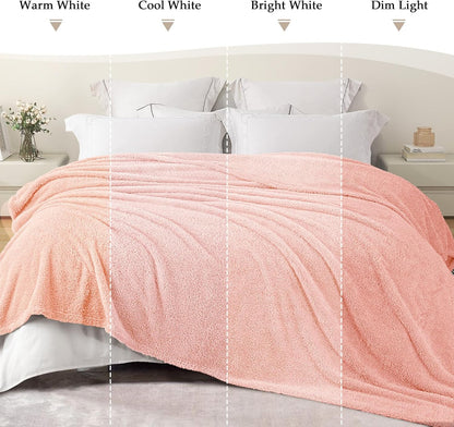 Exclusivo Mezcla Fleece Blanket for Couch, Soft and Cozy Queen Blankets for Women Men Girls Kids