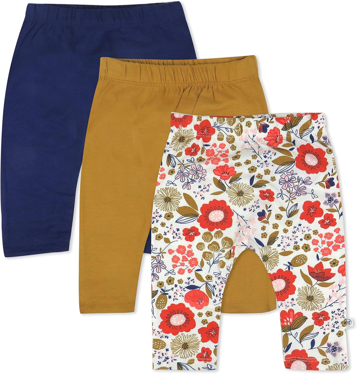 HonestBaby Multipack Harem Pants Roomy Fit Pull on Bottoms 100% Organic Cotton for Infant Baby