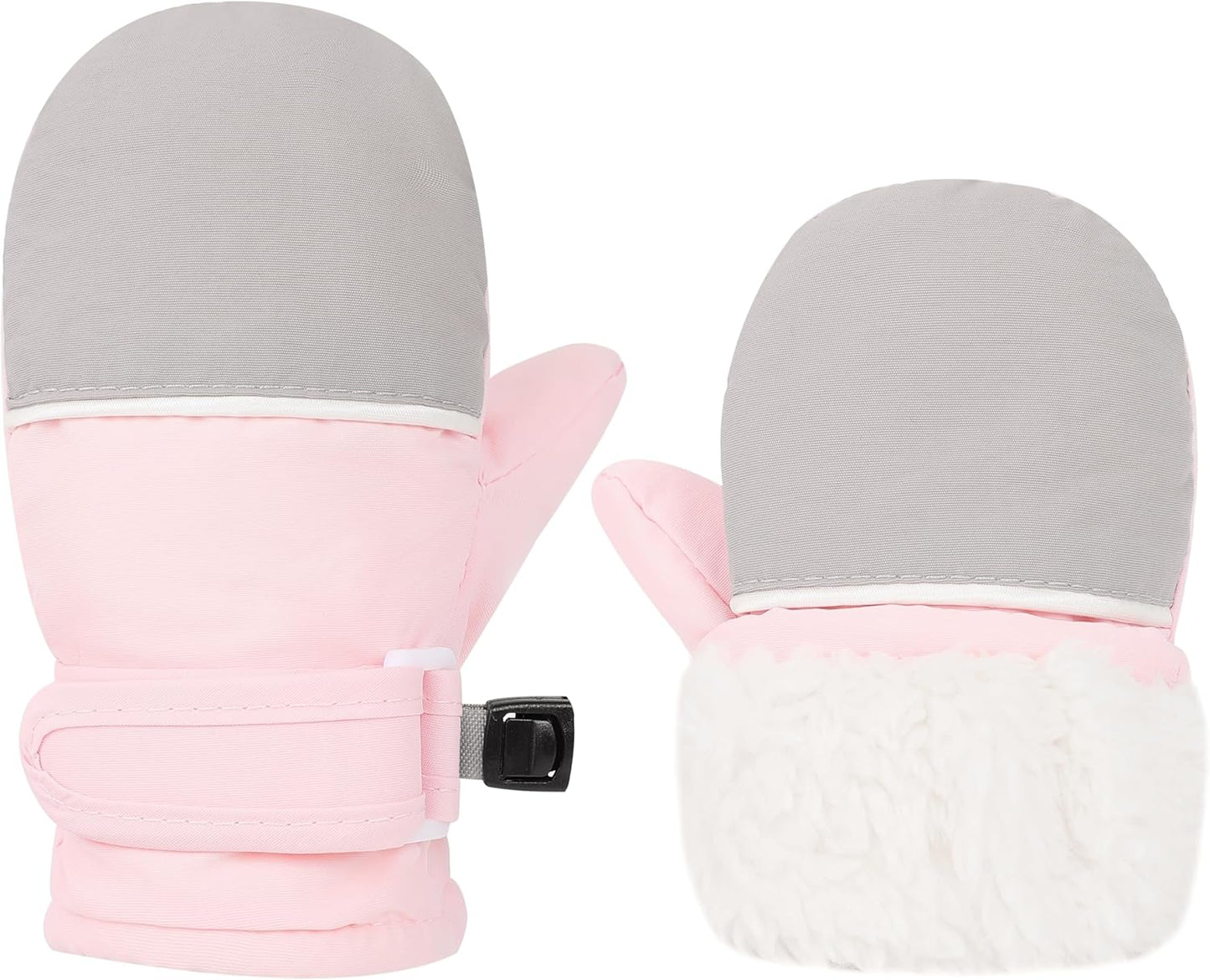 Toddler Gloves Kids Mittens Winter Warm Lined Fleece Gloves Waterproof Snow Baby Mitten for Boys