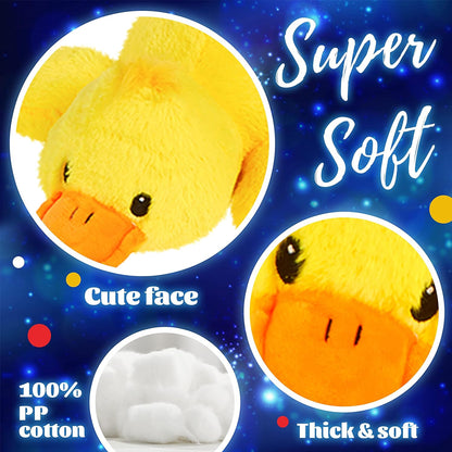 Glow Guards 12'' Musical Light Up Yellow Duck Stuffed Animal LED Glowing Singing Soft Plush Toy