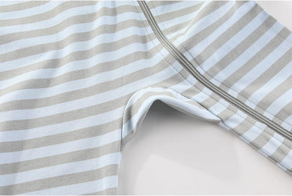 2 Pack Unisex Baby Short Sleeve Rompers 2 Way Zipper New Born One-Piece Jumpsuits 0-24Months Infant