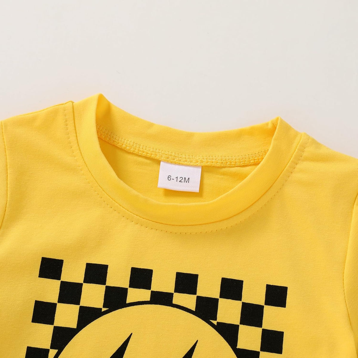 Happy Town Toddler Clothes Baby Boy Girl Smiley Face Shirt Short Sleeve T-Shirt Tee Summer Tops