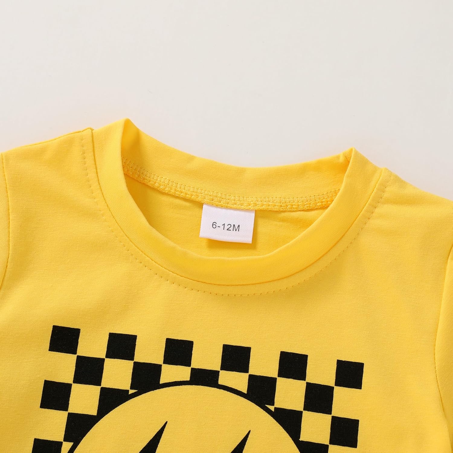 Happy Town Toddler Clothes Baby Boy Girl Smiley Face Shirt Short Sleeve T-Shirt Tee Summer Tops