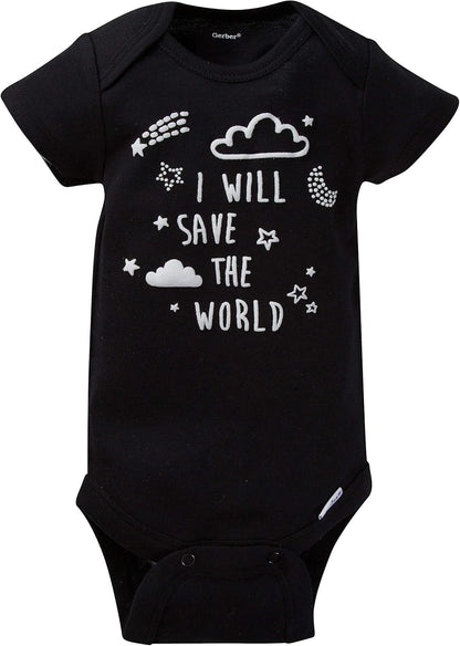 Gerber Baby 8-Pack Short Sleeve Onesie Bodysuits