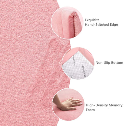 Baby Play Mat for Floor,1.3" Thick Memory Foam Tummy Time Mat for Toddlers,Infants,Kids,Soft Coral