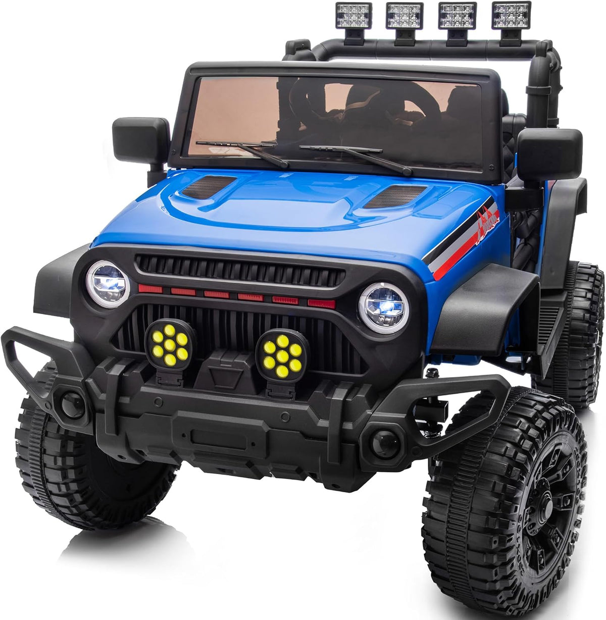 4WD Kids Ride on Car Truck, 12V 7Ah Kids Electric Vehicles Car Ride on Toy for Toddlers with Remote