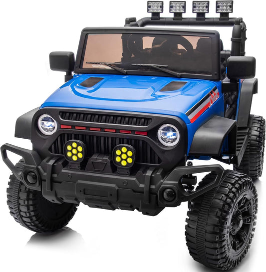 4WD Kids Ride on Car Truck, 12V 7Ah Kids Electric Vehicles Car Ride on Toy for Toddlers with Remote