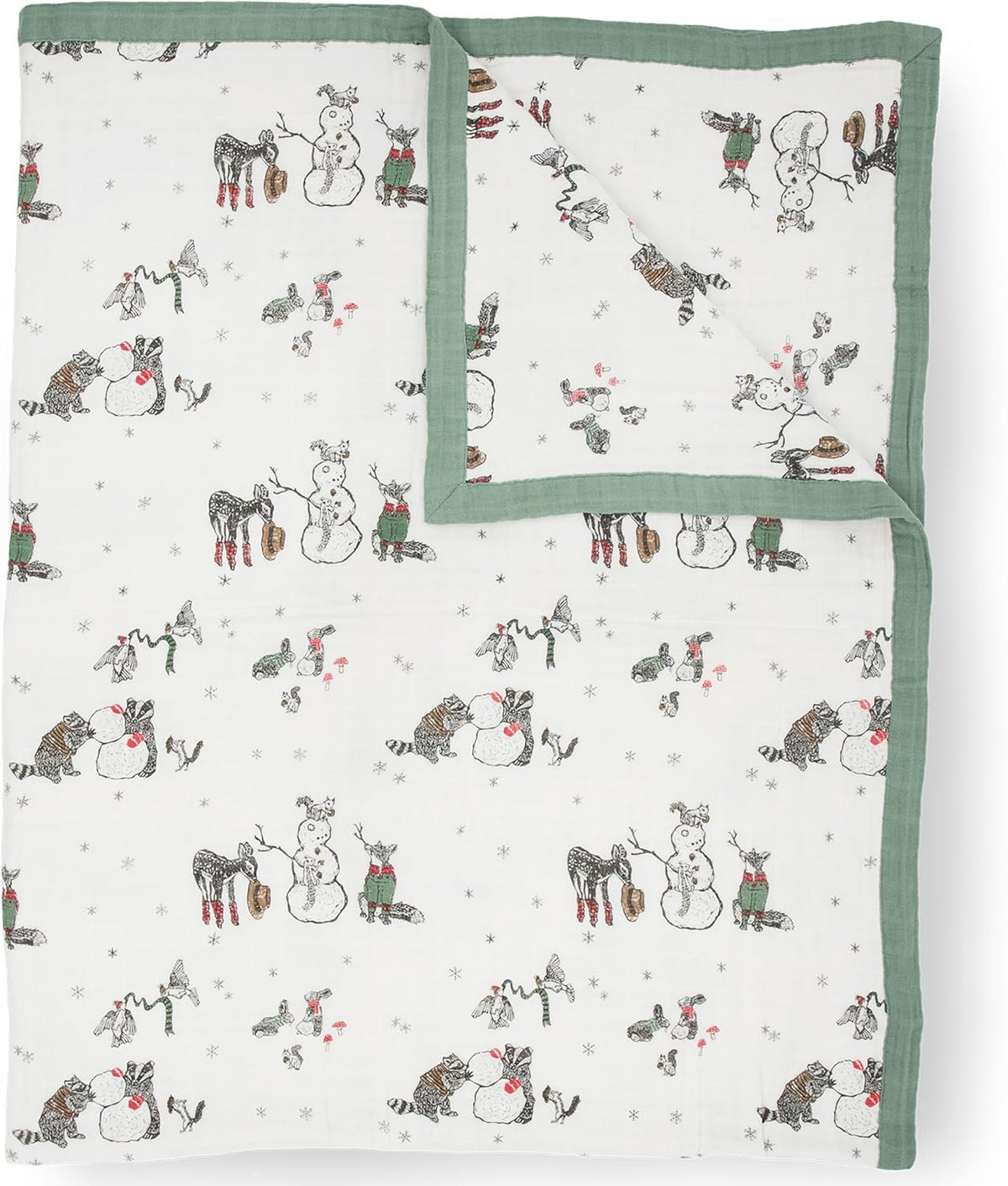Little Unicorn Premium Quilted Throw | Super Soft, Multi-Layered Muslin XL Blanket| Great for Kids
