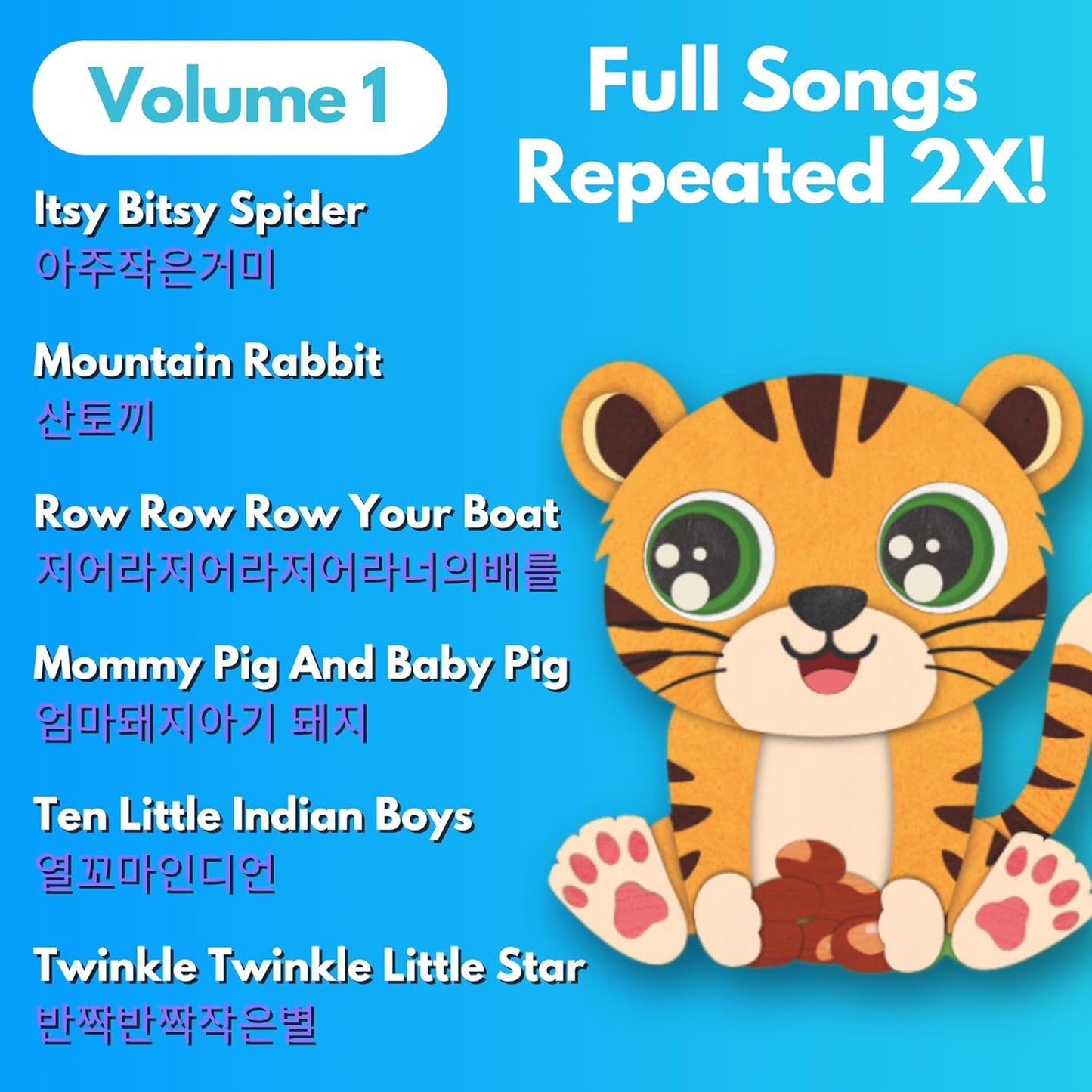 New! Learn Korean for Kids, Momo Learns Korean Vol. 1, Bilingual Korean Baby Book for Kids, Babies