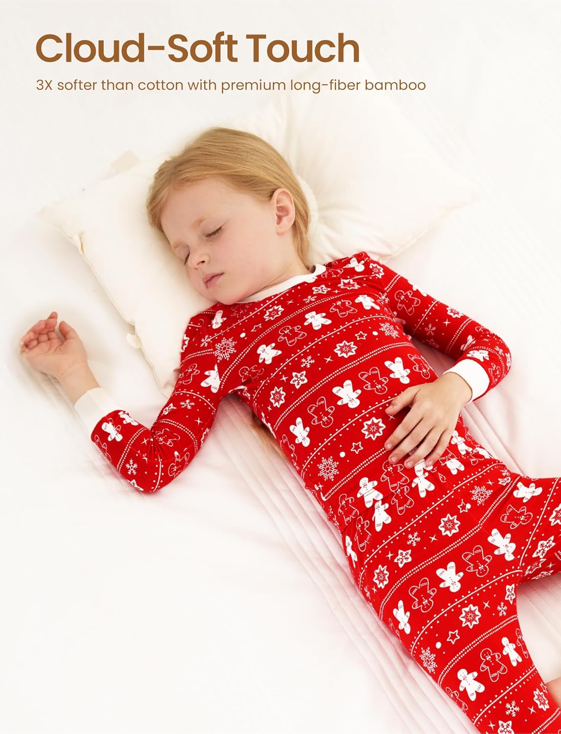 PATPAT Bamboo Viscose Pajama Set for Toddlers with Improved Tensile Strength, Snug Fit Pjs Sleeper