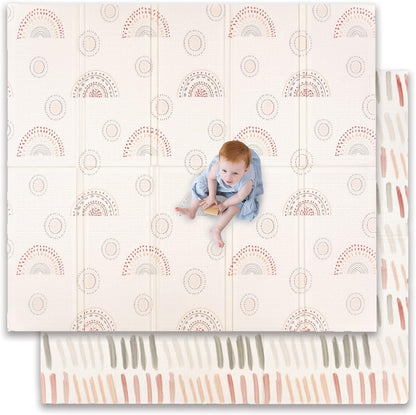 JumpOff Jo - Extra Large Waterproof Foam Padded Play Mat for Infants, Babies, Toddlers, Play Pens &