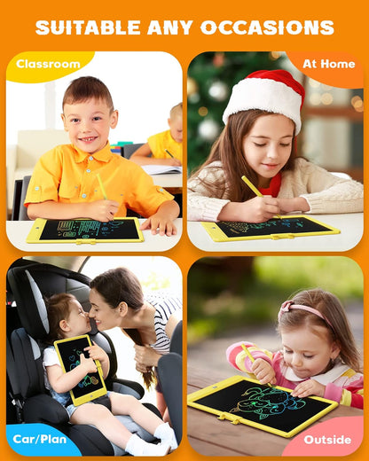 Bravokids LCD Writing Tablet for 3-8 Year Old Girls and Boys - 10 Inch Electronic Doodle Board