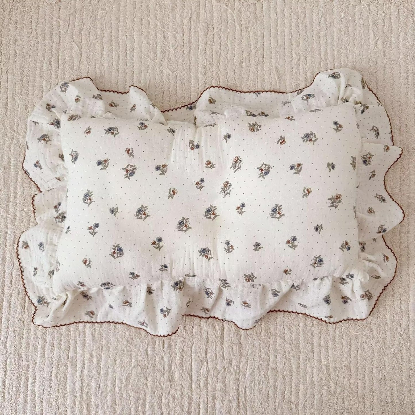 BuLuTu Crib Size Toddler Pillowcase 1 pc, 14"x20", Oeko-TEX Certified 100% Cotton Gauze Pillow