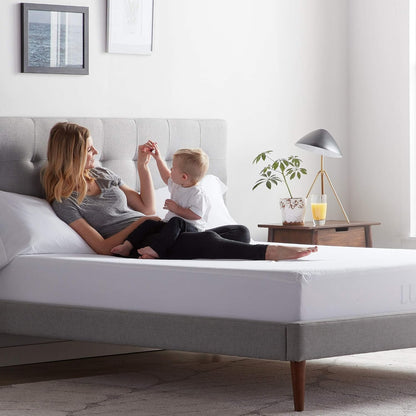 LUCID Premium Rayon from Bamboo Jersey Mattress Protector | Full Size Waterproof Mattress Protector