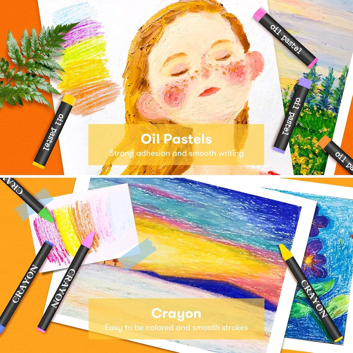 iBayam Art Supplies, 150-Pack Deluxe Wooden Art Set Crafts Drawing Painting Kit with 2 -Sketch