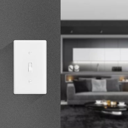 Decorator Wall Plate Toggle Light Switch Plate Outlet Cover,Unbreakable Polycarbonate
