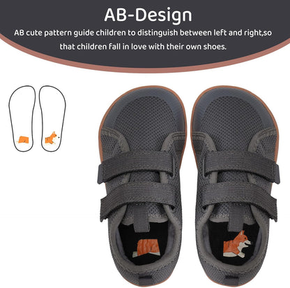 WateLves Toddler Little Kids Wide Barefoot Shoes The First Walking Shoes Girls Boys Breathable Zero
