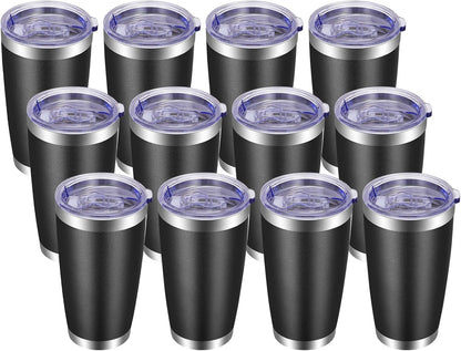 VEGOND 20oz Tumbler with Lid and Straw Stainless Steel Tumbler Cup Bulk Vacuum Insulated Double