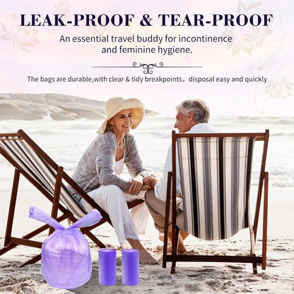 Large Adult Diaper Disposal Bags (18?™’x23?™â€?,96 Pcs, Scented, Elderly Waste Disposal, Baby