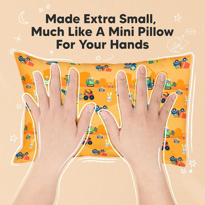 Mini Toddler Pillow with Pillowcase - 9x13 My Little Dreamy Travel Kids Pillow for Sleeping