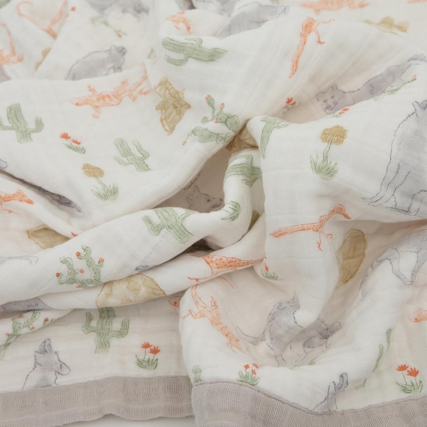 Little Unicorn Newborn Receiving Quilt | Ultra- Soft, Multi-Layered Muslin Fabric | Gift for